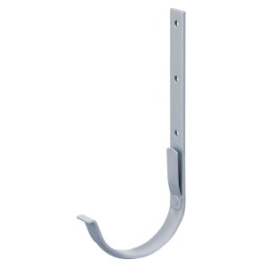 Inefa Dachrinnenhalter, 20x NW 180, halbrund, Stahl grau, zur Befestigung der Dachrinne.