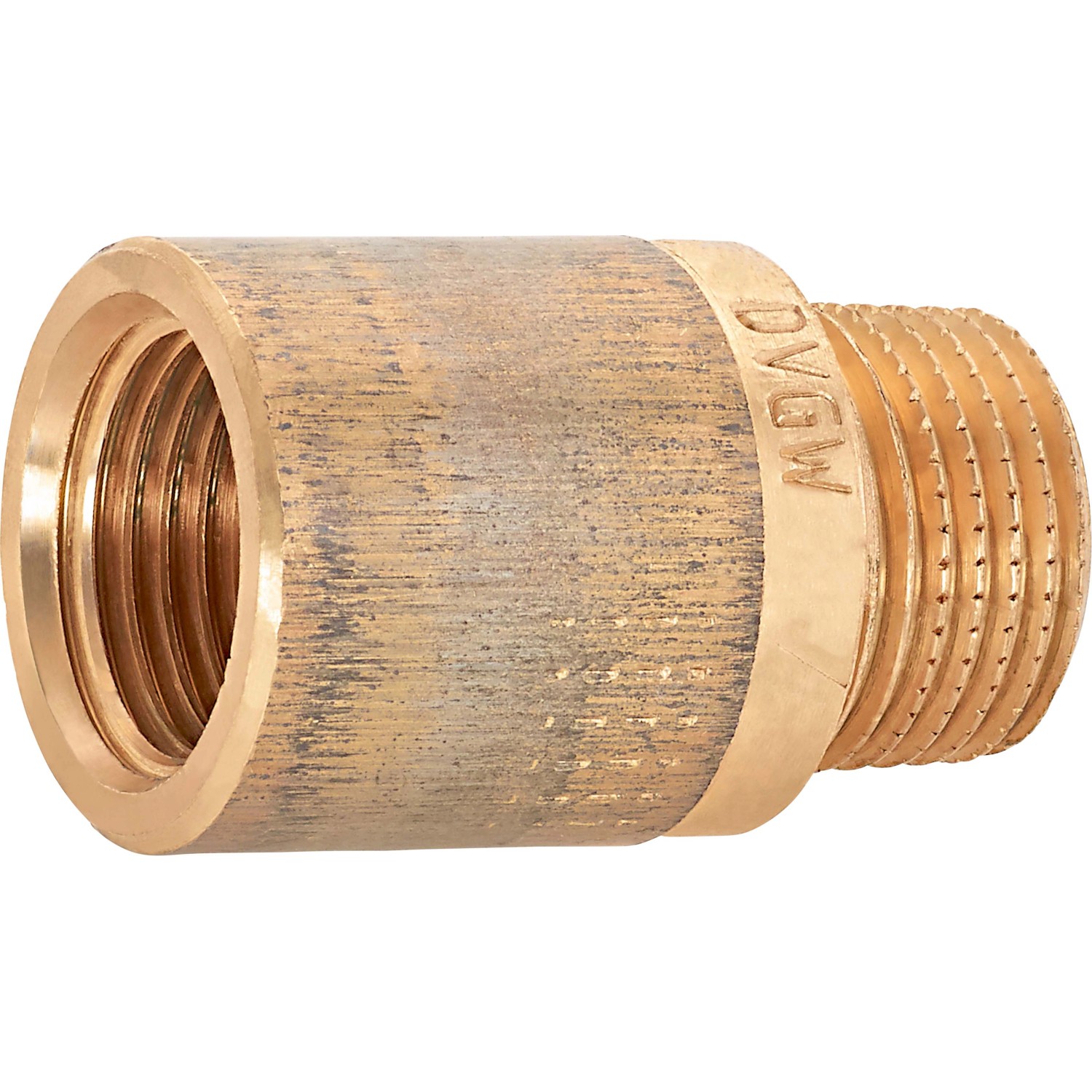 Hahnverlängerung 18,6 mm (Rp 1/2) x 21 mm (R 1/2) Rotguss 30 mm