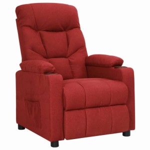vidaXL Relaxsessel Weinrot Stoff 339085