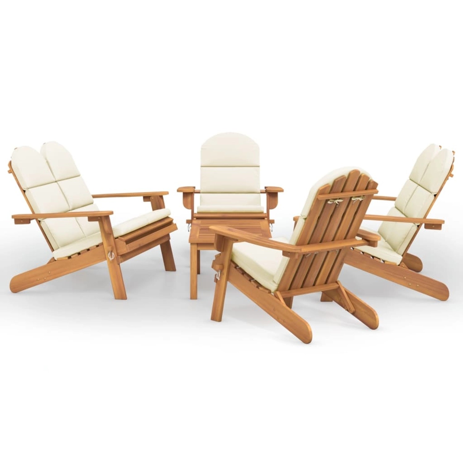 vidaXL 5-Tlg Garten-Lounge-Set Adirondack Massivholz Akazie 3152137