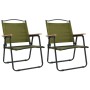 vidaXL Campingstühle 2 Stk Grün 54x55x78 cm Oxford-Gewebe 319486