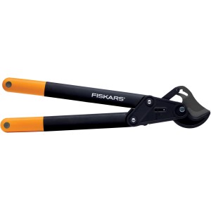 Fiskars Amboss-Astschere PowerStep L85 für Äste bis 4 cm Durchmesser.