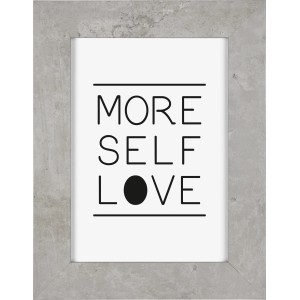 MDF Bilderrahmen Yellowstone, Beton Hellgrau, 10x15 cm. Wechselrahmen mit Papier-Inlay.