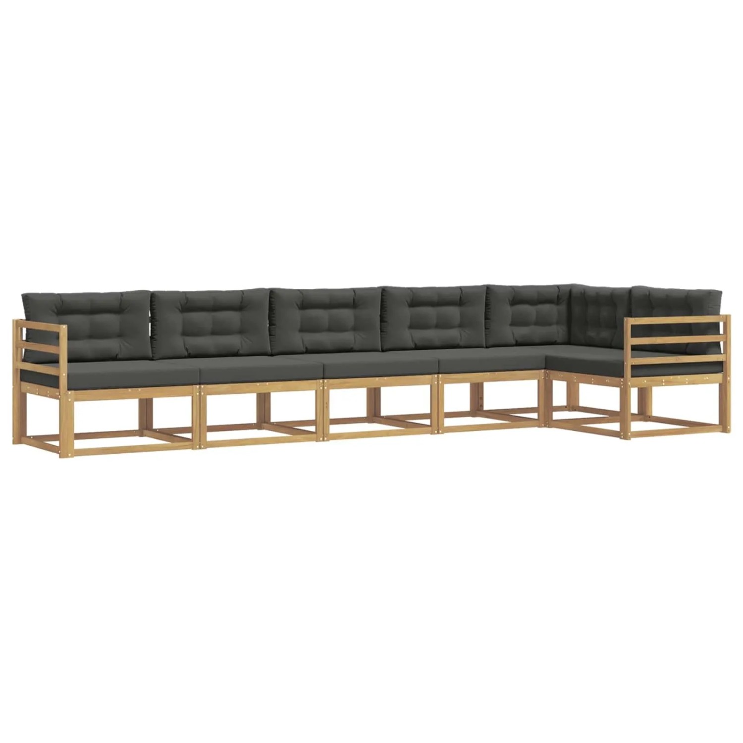 vidaXL Outdoor-Sofagarnitur 4-Tlg Weiß und Anthrazit Polyester 3386501