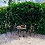 DELUKE Pergola Aus Eisen RITTO 3x3x2,5m Antik-Braun Rankhilfe Pergola Aus Metall Bausatz Freistehend Sonnenschutz Gartendeko Gartenpergola_2