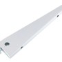 Weißer U-Träger (17 cm) aus Stahl für Regalböden und Möbelbau, belastbar bis 50 kg.