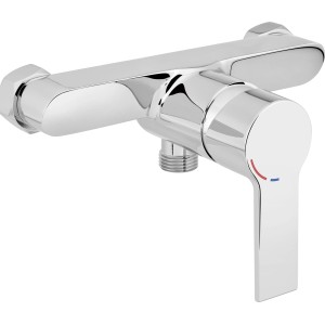 Duscharmatur Bisenzio in Chrom-Optik, Einhebelmischer für die Dusche.