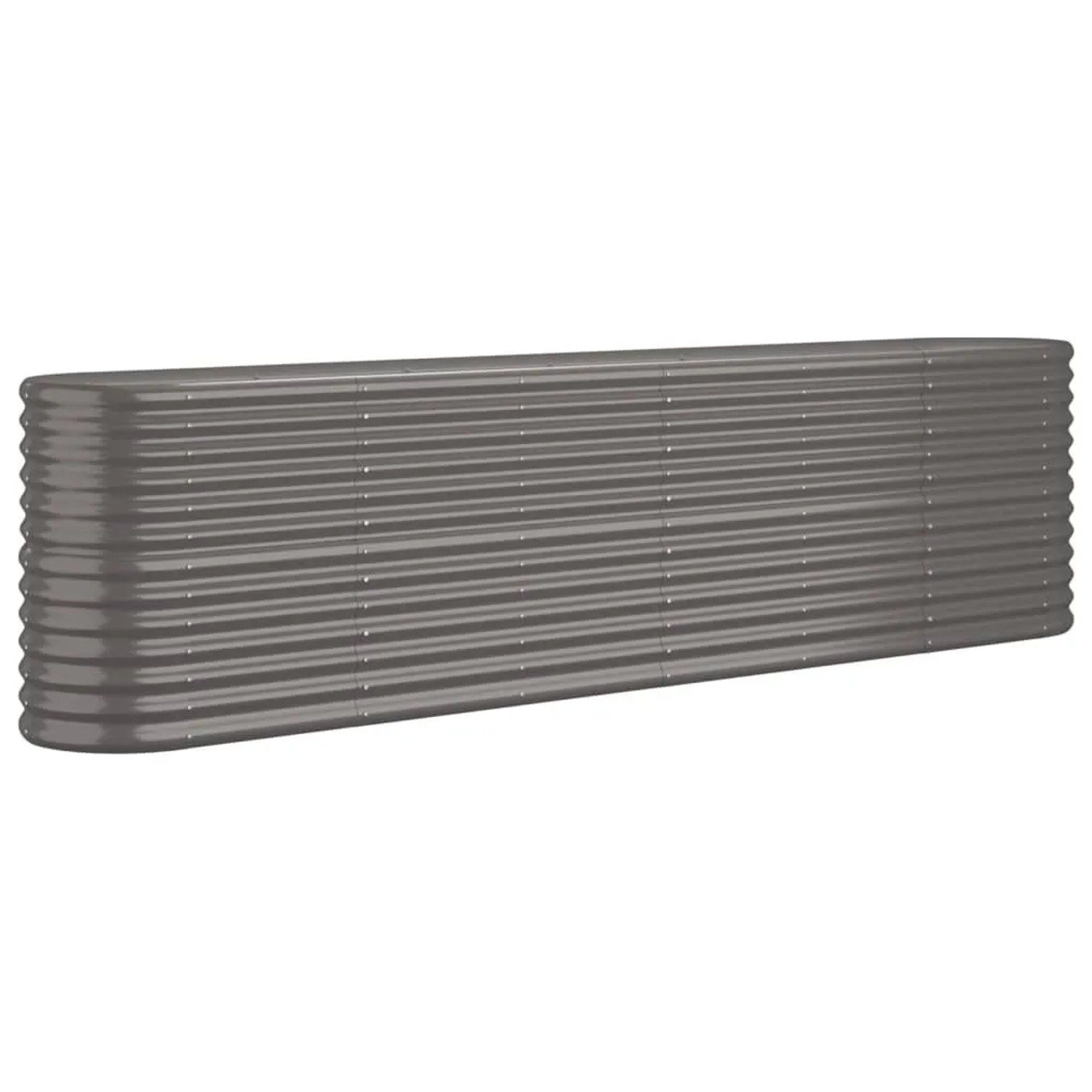 Furnicato Hochbeet Verzinkter Stahl 260x40x68 Cm Grau