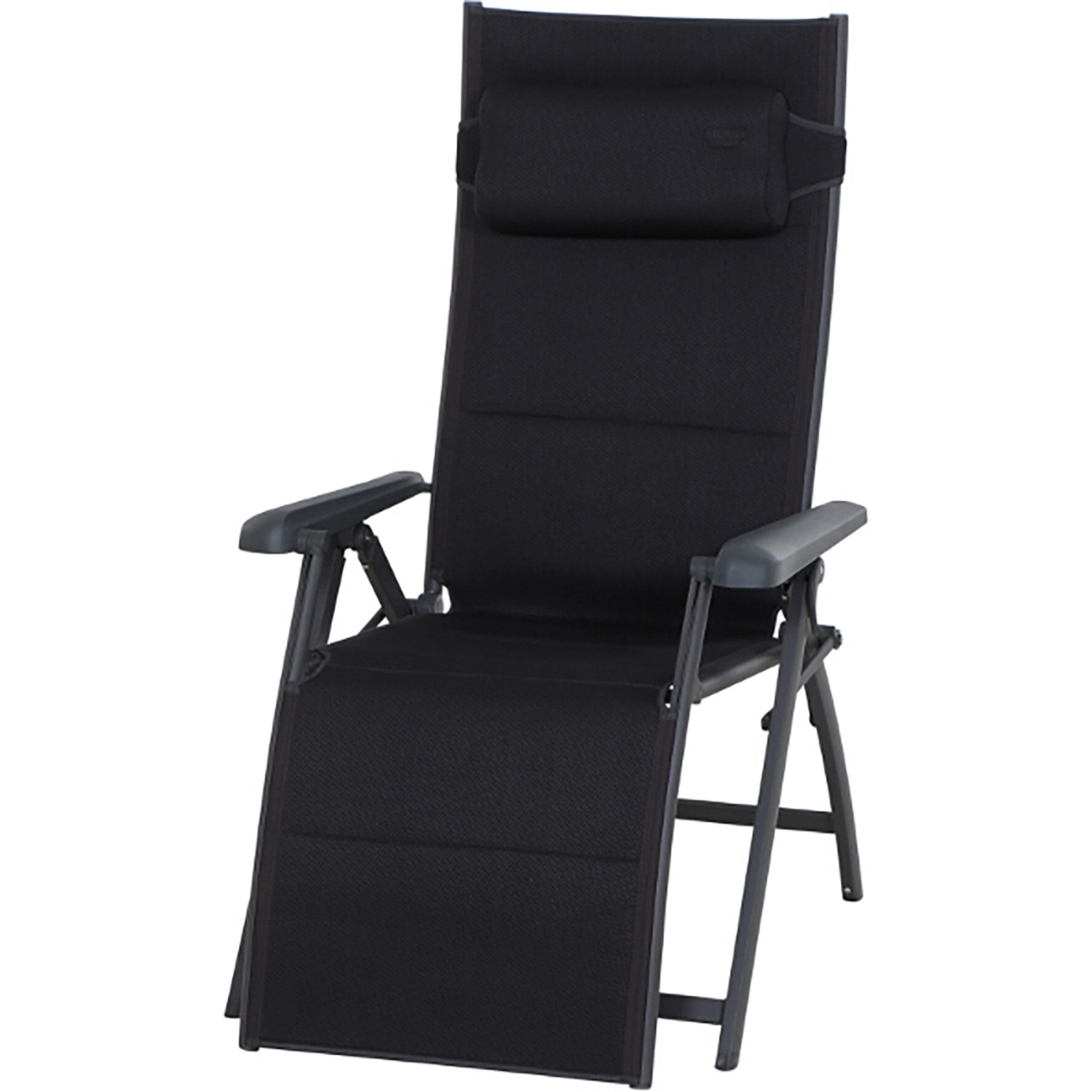 Siena Garden Campingrelaxliege Premium 84 cm x 69 cm x 124 cm Anthrazit