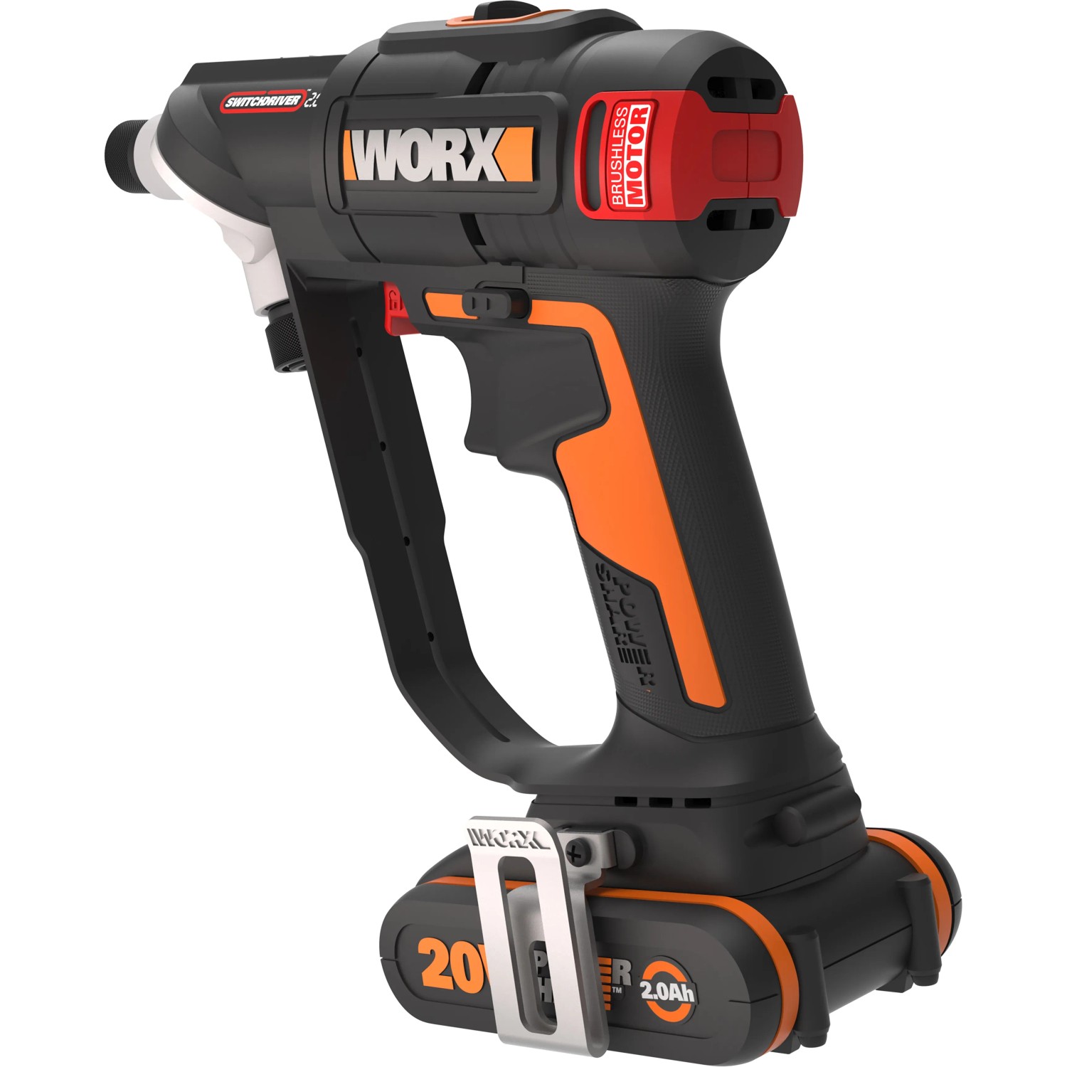 Worx 20V Akku-Bohrschrauber WX177 mit 2Ah Akku und Koffer.
