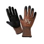 Kent & Stowe Gartenhandschuhe Sure & Grip, Größe L, braun-schwarz. Arbeitshandschuhe für Gartenarbeiten.