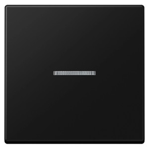 Jung Wippe A 550, 1-fach, Graphitschwarz matt mit Lichtleiter.