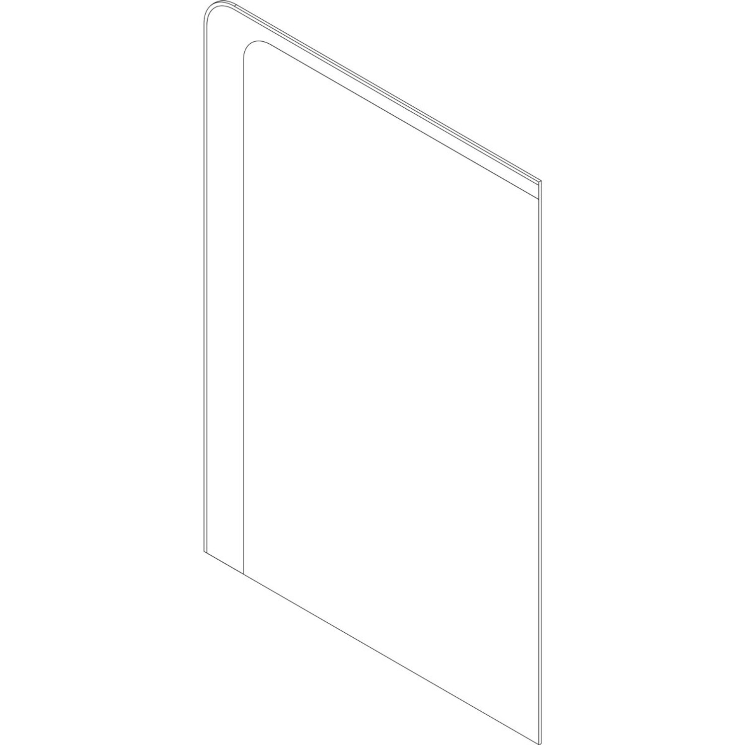 Fackelmann Spiegel Milano, 55 cm, mit LED-Beleuchtung für Badezimmer.