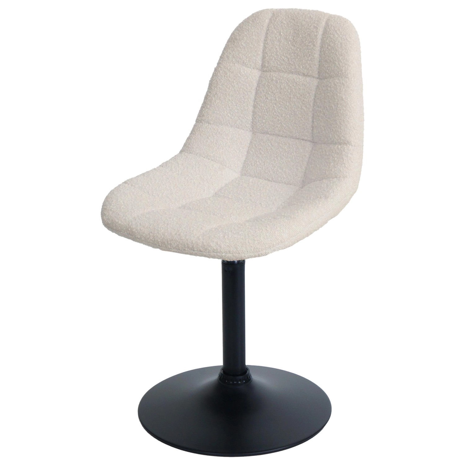 CHEFGASTRO Esszimmerstuhl 83x47x43cm Sitzhöhe 47cm Stahl Stoff/Textil Boucl günstig online kaufen