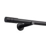 Schwarze Deco-Raum Gardinenstange Zylinder, 25mm Durchmesser, für Fensterdekoration.
