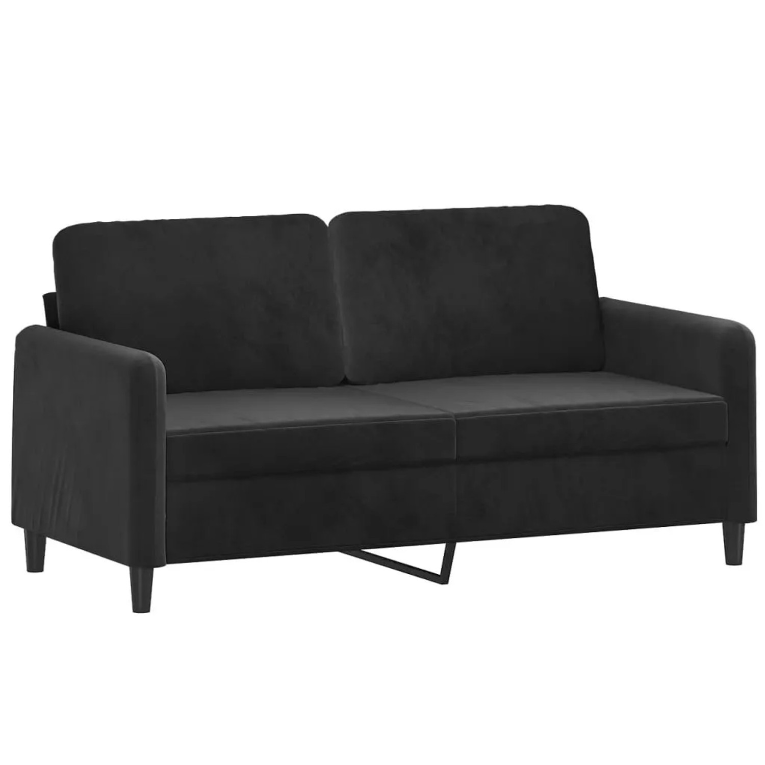 vidaXL 2-Sitzer-Sofa Schwarz 140 cm Samt 359447 günstig online kaufen