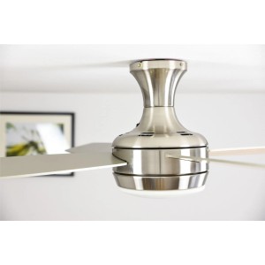 AIRERYDER Deckenventilator Saturn Nickel, 132 cm, mit Lampe und Fernbedienung.
