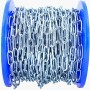 Conacord Schweißkette Form C, Stahl, Ø 3 mm x 26 mm, chrom, auf blauer Spule.
