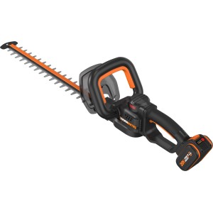 Worx Akku-Heckenschere Nitro WG263E mit Akku, schwarz/orange.