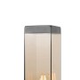 QAZQA Moderne Außen Stehleuchte Dunkelgrau mit Rauchglas 80 cm Malios_3
