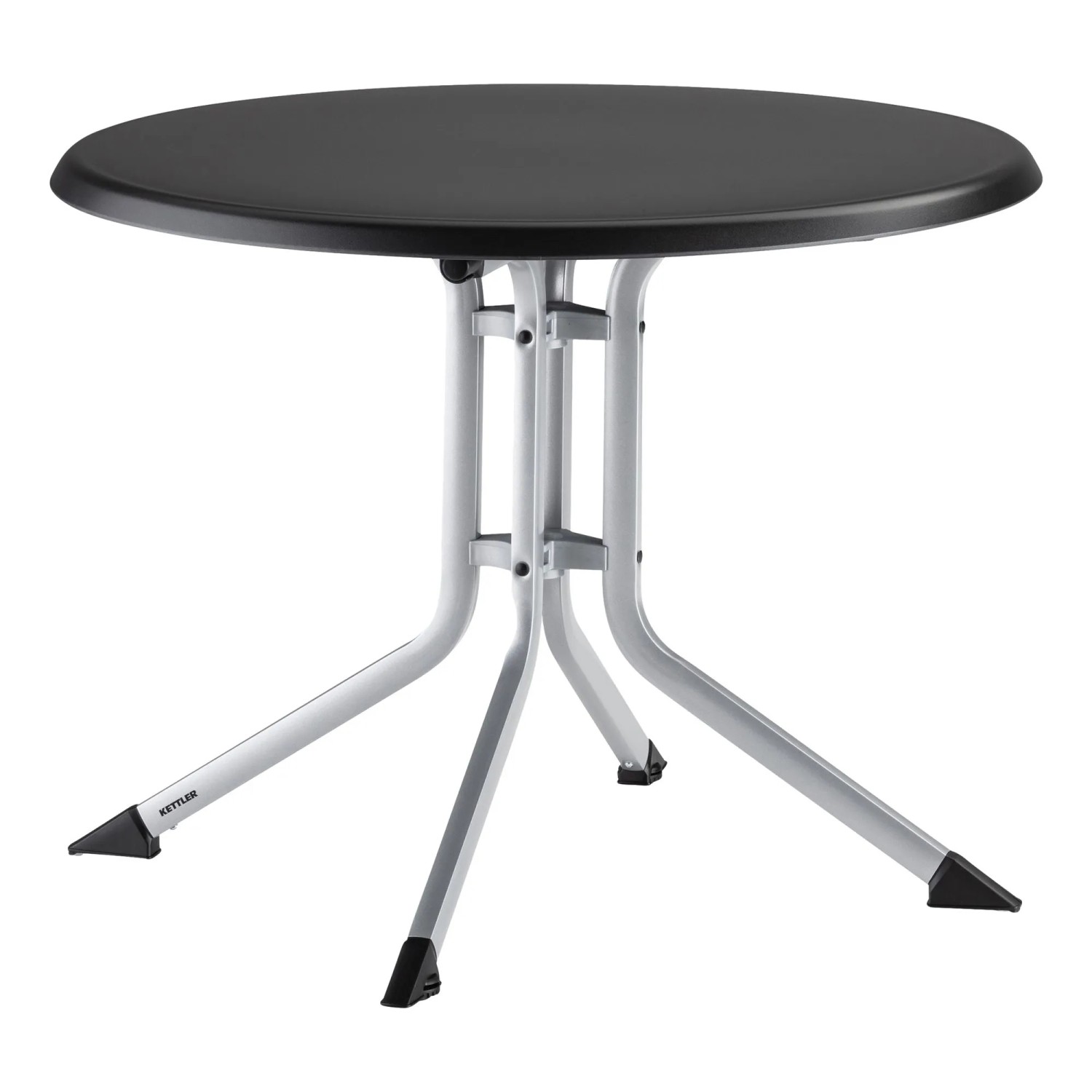 Kettler Klapptisch Kunststoff Silber-Anthrazit 85 cm x 85 cm