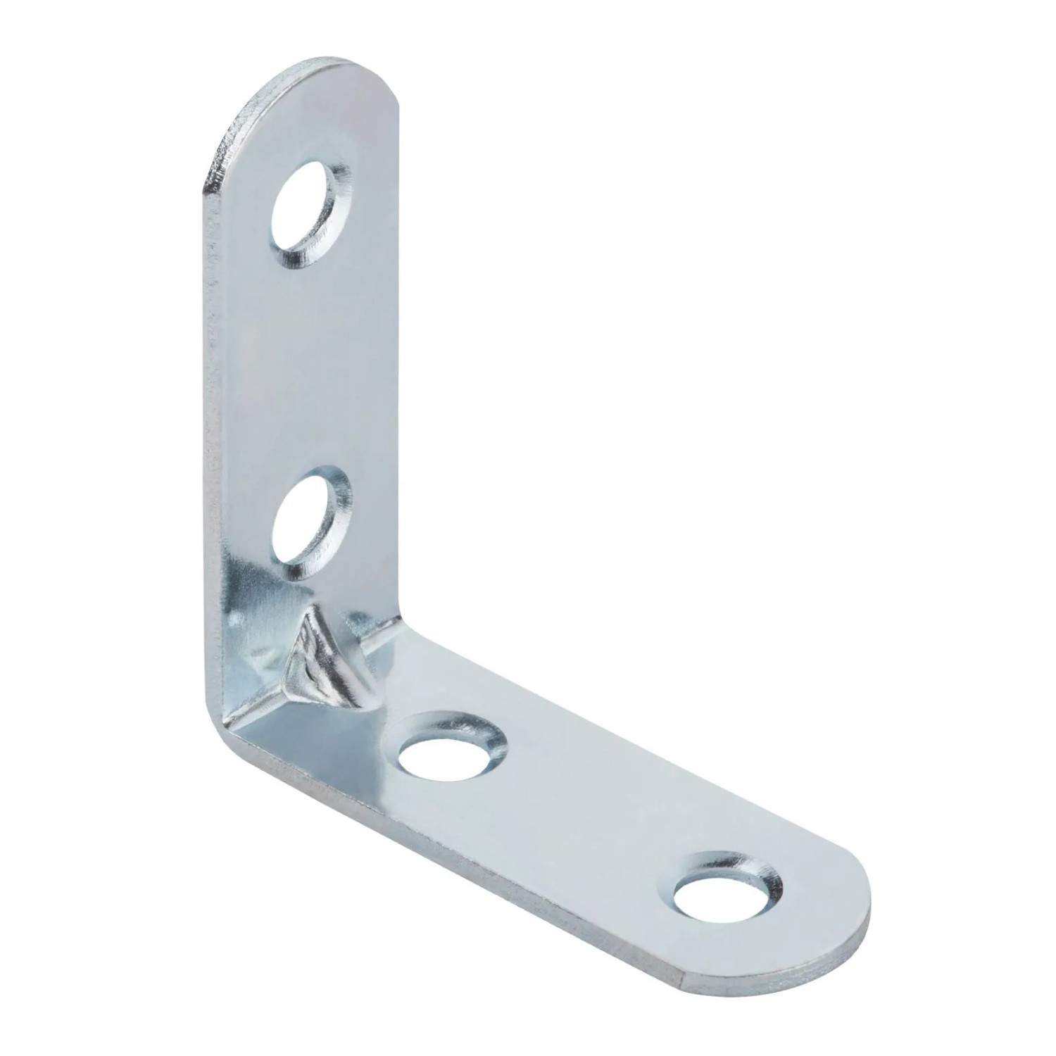 SOTECH 10 x Winkelverbinder 40 x 40 x 15 x 1,5 mm Abgerundet Stahl Verzinkt Lochung Gesenkt mit Sicke