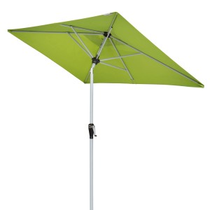 Doppler Marktschirm Active, 210x140 cm, Fresh Green, mit Kurbel und Knickfunktion.