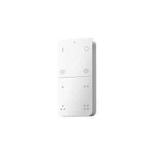 Weiße Philips Smart Lighting Fernbedienung. Steuert LED Lampen, Farben, Helligkeit und Weißlicht. Modernes Design.
