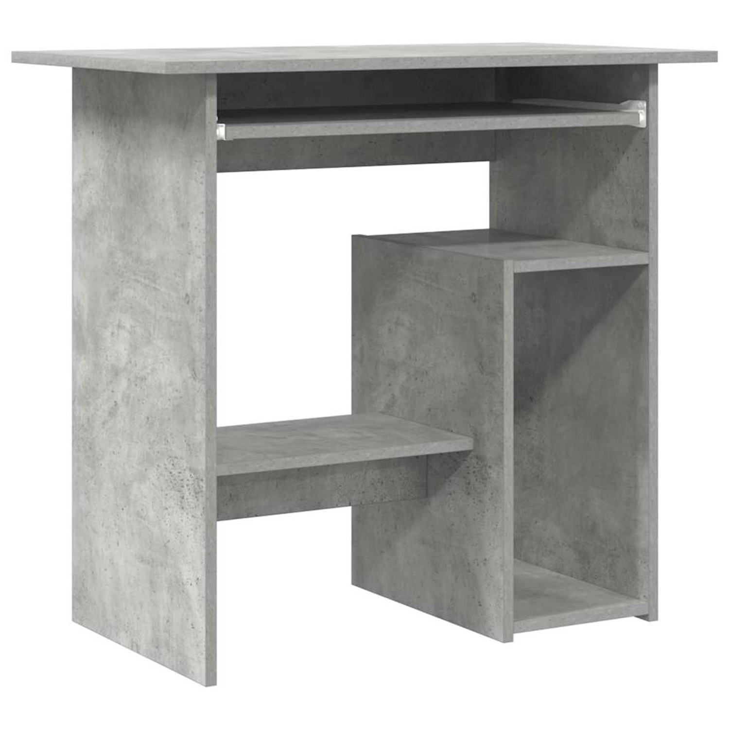 vidaXL Schreibtisch Betongrau 80x45x74 cm Holzwerkstoff 801368