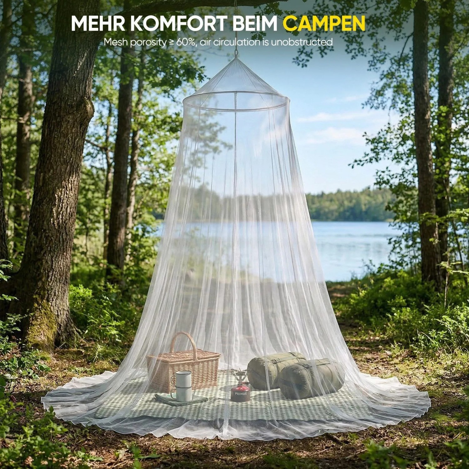 Sekey Moskitonetz Bett Insektenschutz für Einzel- und Doppelbett Fliegennetz 60x220x850cm Einzel Baldachin für Schlafzimmer Reise und Kinderzimmer_4