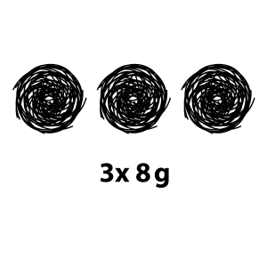 Kirchhoff Abrazo Stahlwolle, 3er-Pack, je 8g, zum Reinigen und Polieren.