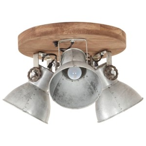 vidaXL Deckenlampe Industriestil 25 W Silbern 42x27 cm E27 320505