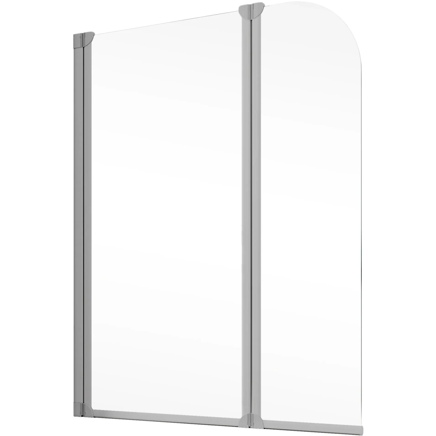 Einfaltbarer Schulte Badewannenaufsatz aus Echtglas mit Alu-Rahmen, 140x114 cm.
