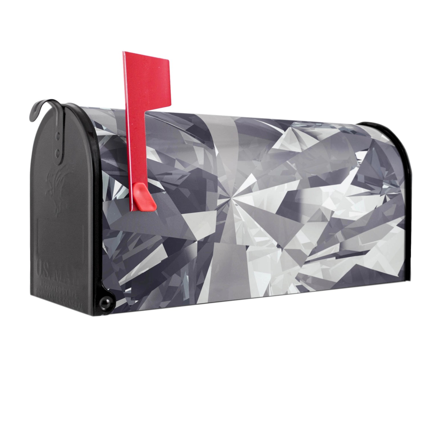 Banjado Amerikanischer Briefkasten Schwarz 48x22x16cm US Mailbox Letterbox günstig online kaufen