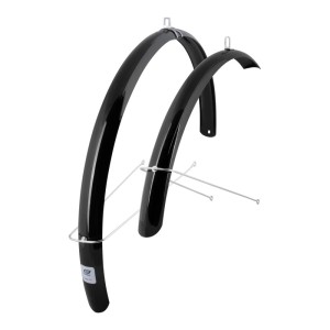 Force Schutzbleche 28 Zoll Eco, Fahrrad Spritzschutz mit Streben, 48mm breit, für Trekkingräder.