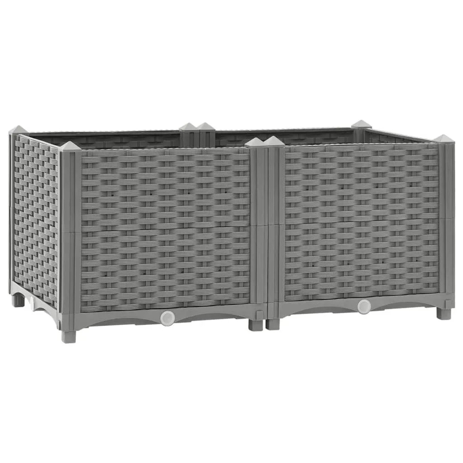 furnicato Hochbeet 80x40x38 cm Polypropylen