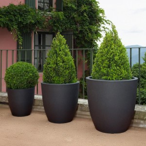 VidaAtHome.de Pflanzkübel VERONA ø 40cm Anthrazit