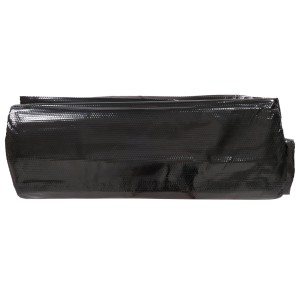 Schwarze MCW Pool Abdeckung, rechteckig, 3x2m, aus 200µm PE-Folie.