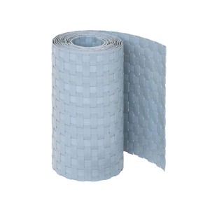 Jardinion Sichtschutzstreifen 250cm x 19cm x 2,4mm Hellgrau Blickdicht