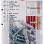 Fischer Spreizdübel SX 5x25 mit Schrauben, 20er-Pack. Dübel für sichere Befestigungen.