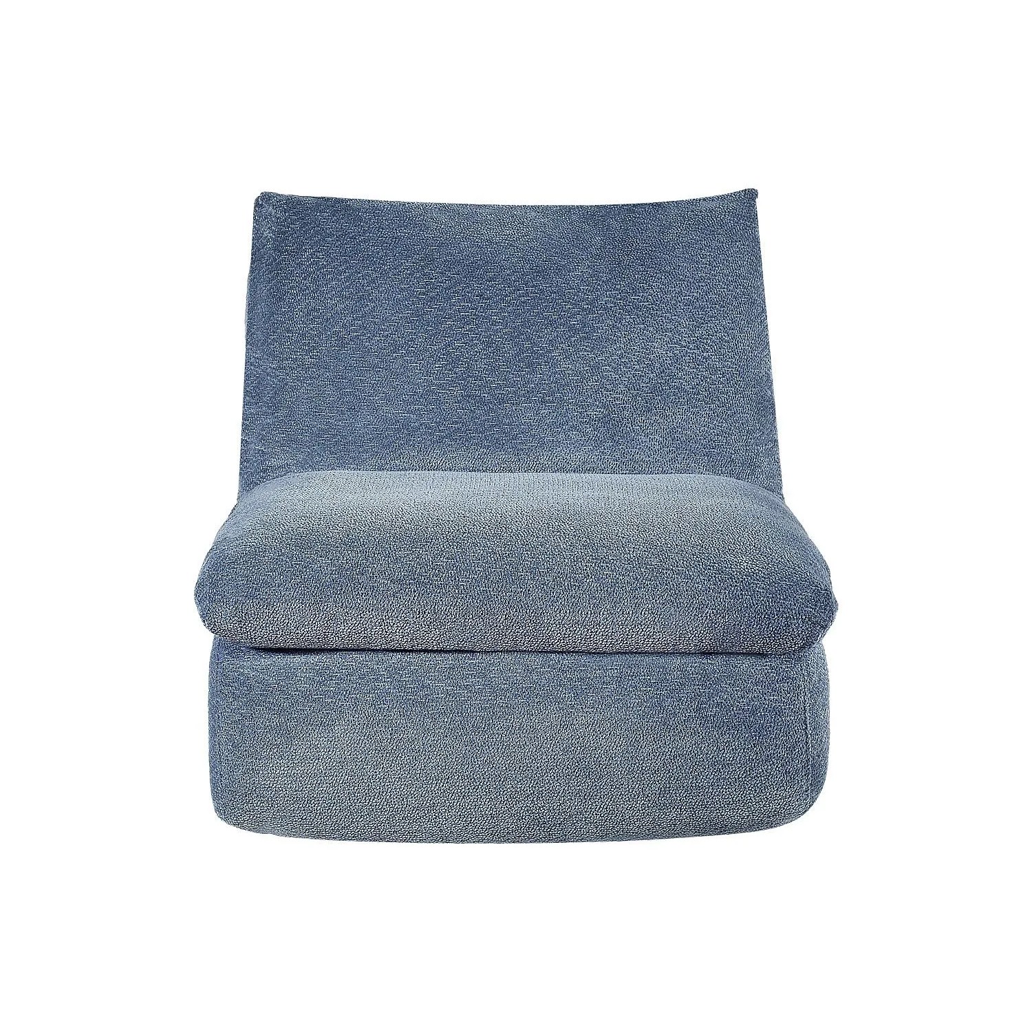 Vente-unique Sessel Mit Gerader Rückenlehne Loleva Blau 84 cm