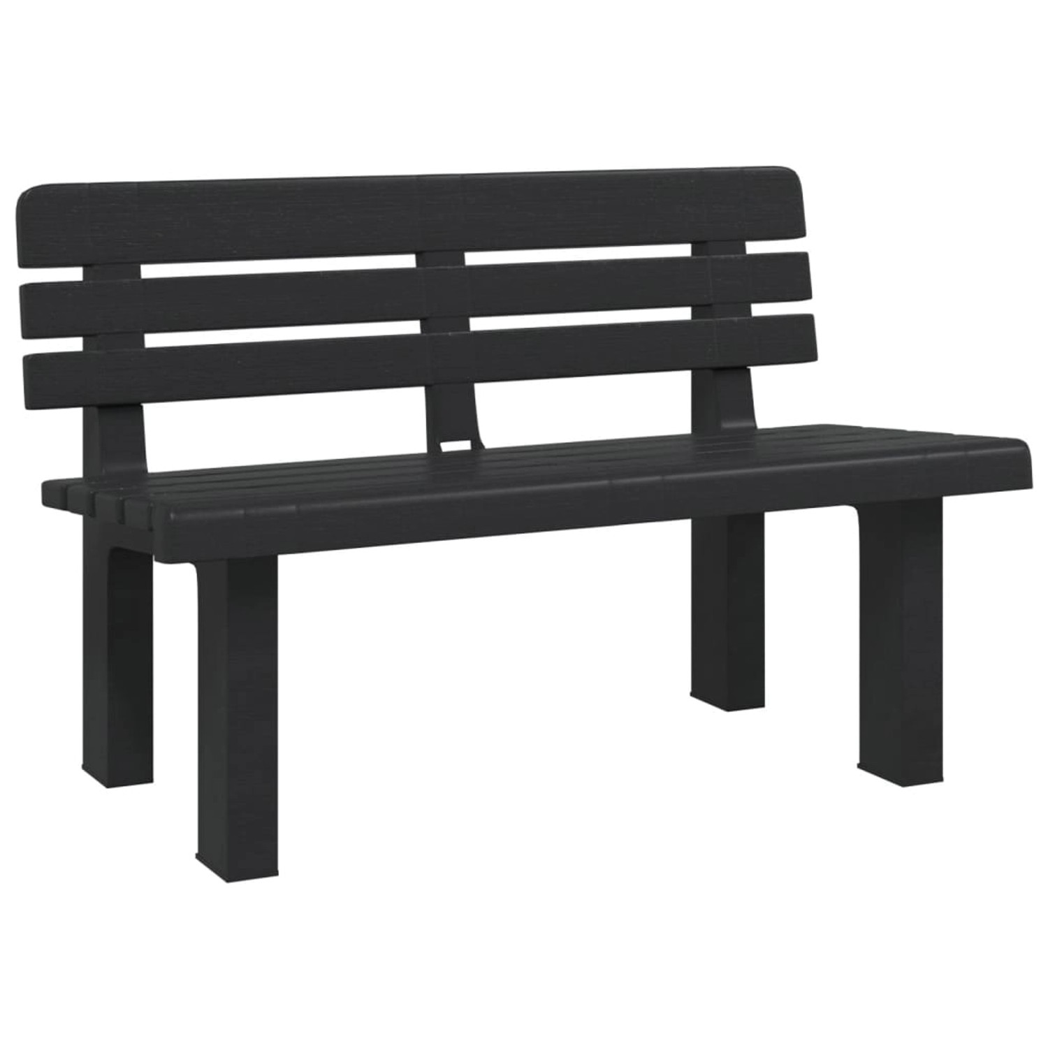 furnicato Gartenbank Anthrazit 110x52x71 cm Polypropylen günstig online kaufen