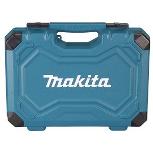 Makita Werkzeug-Set, 231-teilig, im blauen Werkzeugkoffer mit Tragegriff.