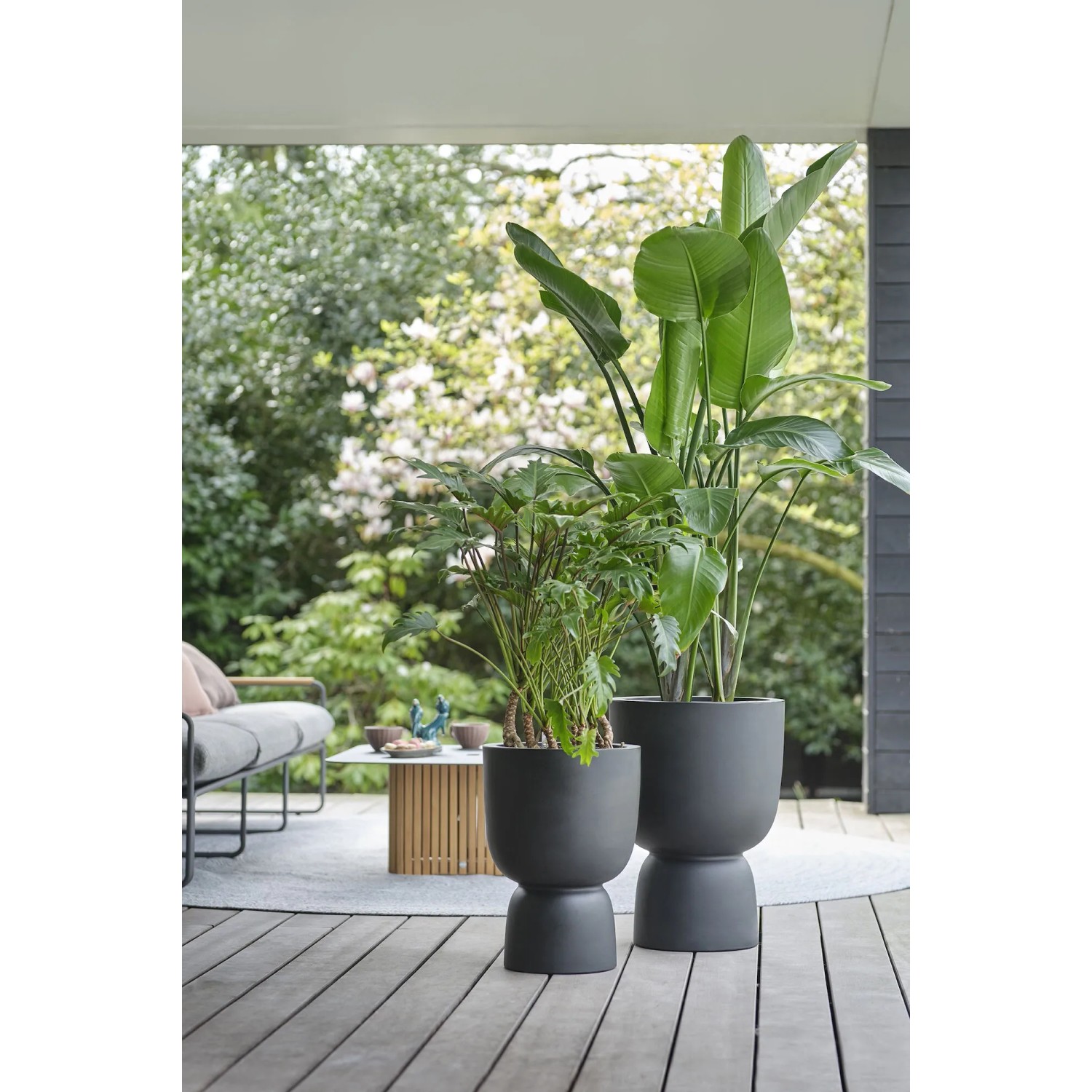 Zement-Blumentopf – 11,9 Cm, Mit Abflussloch, Modernes Design