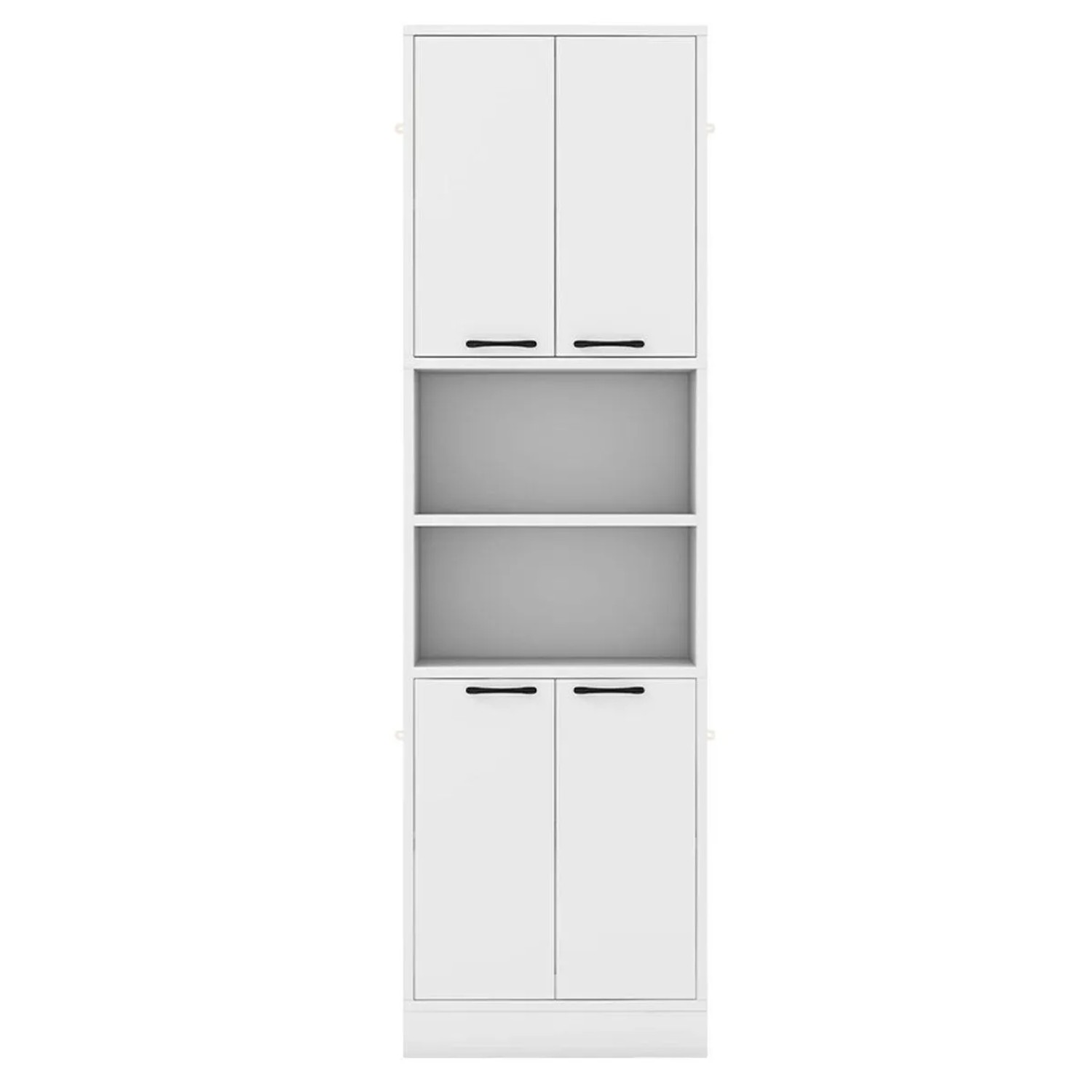 Costway 190 cm Hoher Küchenschrank Vorratsschrank Hochschrank Weiß