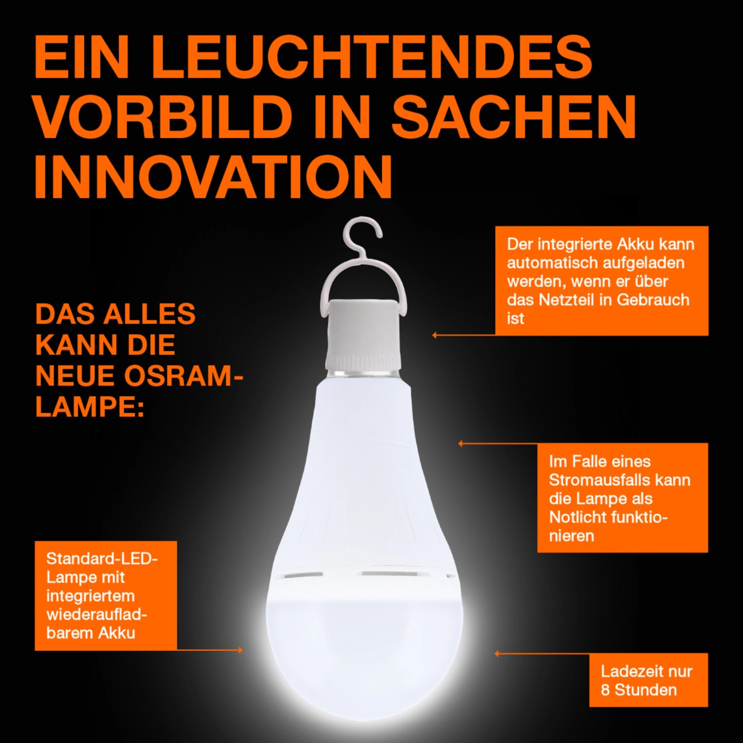 Osram LED-Leuchtmittel E27 Glühlampenform 8 W 806 lm 12,2 cm x 6 cm_4