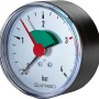 Axiales Manometer 0-4 bar für Heizungsanlagen mit gut ablesbarer Skala und Sollzeiger.