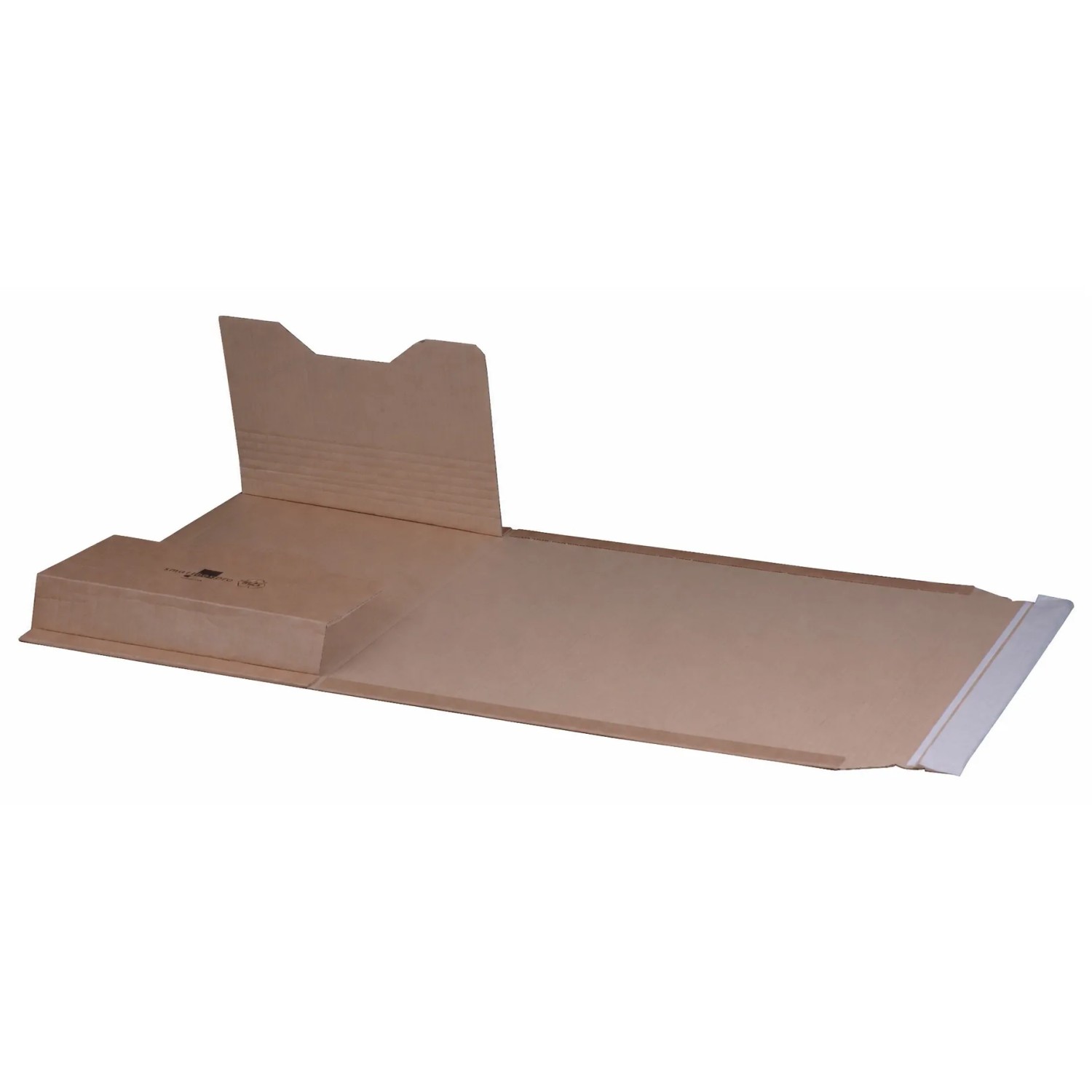 PROREGAL Mega Deal 100x Universalverpackung B4 LxBxH 378x295x80mm mit Selbstklebeverschluss & Aufreißfaden Variable Höhe Braun Wickelverpackung