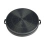 AIR2GO Aktivkohlefilter Type 210 für Dunstabzugshauben, runder Filter in Schwarz.
