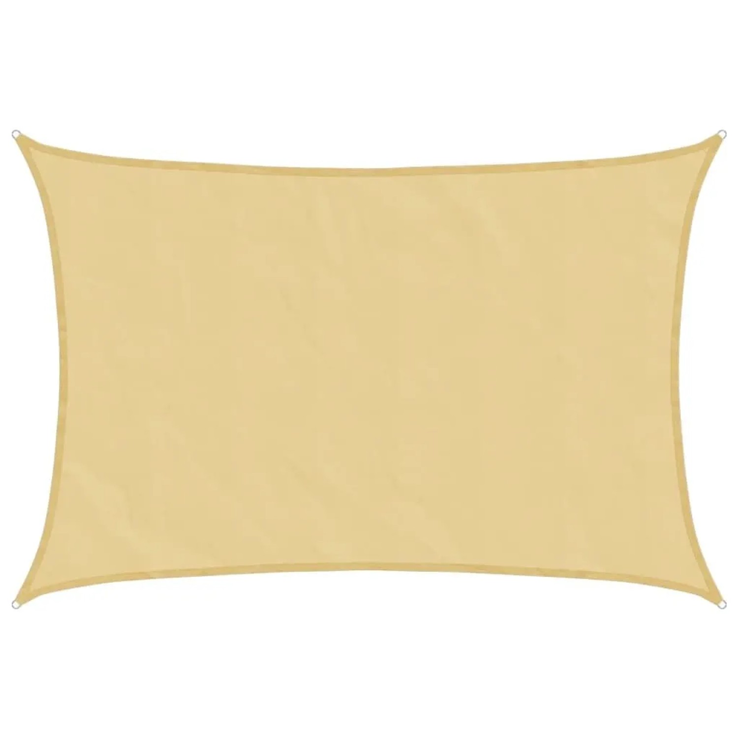 vidaXL Sonnensegel Sandfarbe 4,5x3,5 m 100% Polyester Oxford 4000574